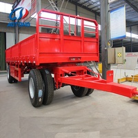 Mini tracteur benne de récupération hydraulique, 15 tonnes, 2 axes, avec barre de traction, 2 axes