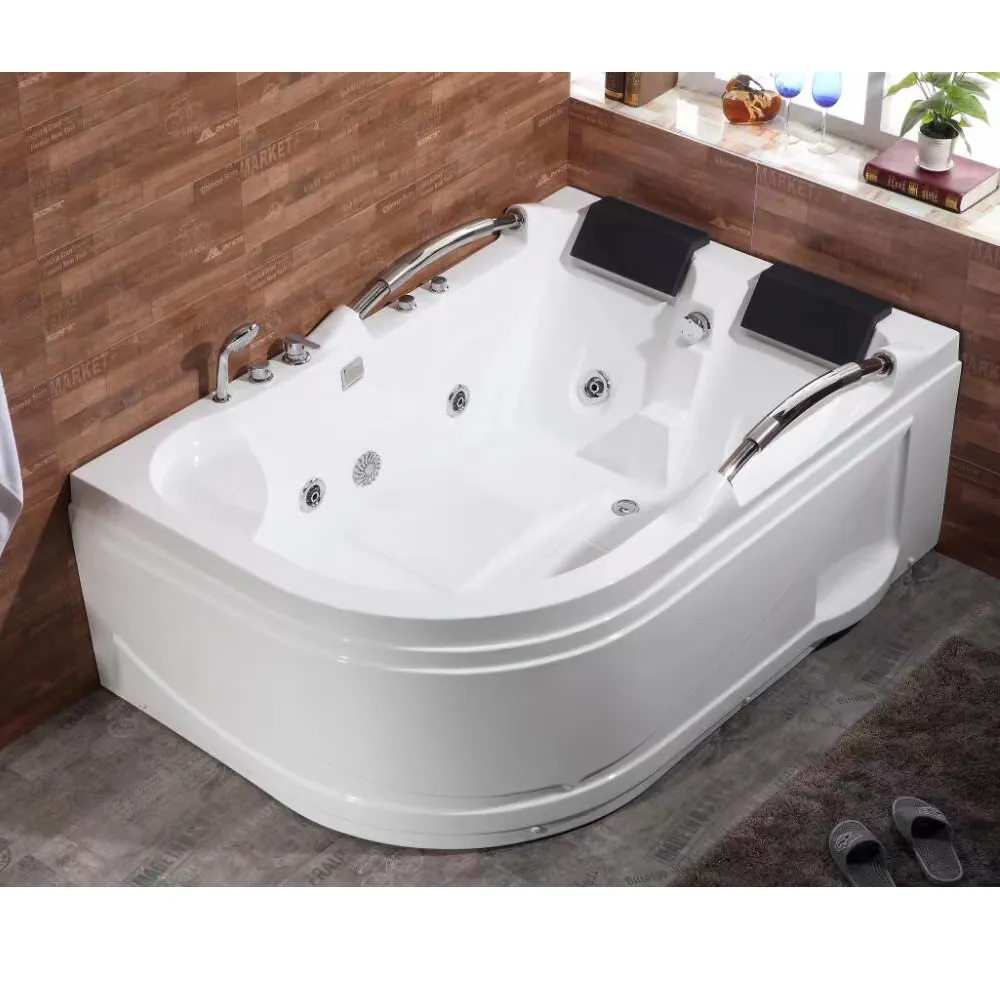 BALISI for two person wholesale price bathroom acrylic bathtub & whirlpool massage bathtub hot sale factory