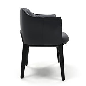 Fauteuil de salon en cuir minimaliste moderne, fauteuil de détente individuel pour restaurants, salon, chambre, hôtel, balcon, prix d'usine - Product Image 2