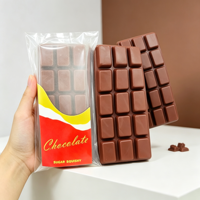Jouet Squishy Barre de Chocolat Réaliste Parfumée à Remontée Lente, Doux, Anti-Stress, Décompression Sensorielle, Cadeau Alimentaire