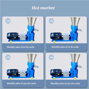 Profesyonel 3Kw Motor yem pelet ekipmanları çiftlik çiftlik balık gıda yüksek verimlilik için 2-6Mm ayarlanabilir yeni durum - Product Image 5