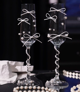 <span class=keywords><strong>Verre</strong></span> <span class=keywords><strong>à</strong></span> <span class=keywords><strong>vin</strong></span> classique transparent réutilisable léger 180 ml sans plomb bleu effet diamant broyé pour mariage, bricolage, fait main, cadeau de fiançailles - Product Image 6