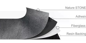 Dalles de parement en <span class=keywords><strong>ardoise</strong></span> naturelle ultra-minces (épaisseur 1-2 mm) – Panneaux muraux écologiques, durables et au design moderne pour salle de bain - Product Image 2
