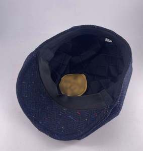 Béret Homme Automne Hiver Entièrement Personnalisé, Logo Personnalisé, Tissu Personnalisé, Tissu en Laine Matelassé, Casquette Newsboy - Product Image 6