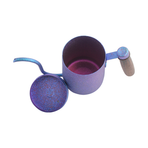 Tetera de titanio portátil de 350 ml con boquilla de cuello de cisne para café, con tapa y asa - Product Image 5