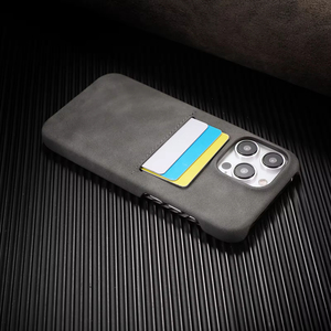 Kinh Doanh cừu PU da iPhone trường hợp da cảm thấy bìa với khe cắm thẻ cho 17 Pro Max/16/15/14/13 - Product Image 3