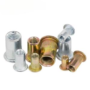 Bibo Yaente Factory 304 Stainless Steel Knurled <b>Rivet</b> <b>Nut</b> - Flat Head M4-m10 High Blind <b>Rivet</b> Yaente Factory Stainless Steel - Product Image 5