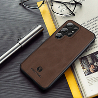 Funda Protectora Antigolpes para Samsung S24 Ultra S25 Edge S26 Plus S23 S22 S21 S20 FE, Funda de Piel Sintética de Oveja, Elegante y Resistente a Impactos