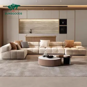 Modern Foshan Luxury Modular Sofa Set Furniture Comfort Couch Corner Sofa living room Classic Sectional Sofa