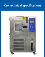 Cámara de Temperatura y Humedad Programable con Tanque Interno de SUS304, Pantalla Táctil de 7 Pulgadas, Equipo de Prueba para Simulación de Laboratorio