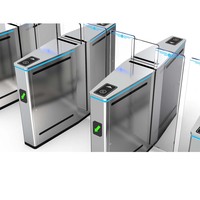 Accès rapide à télécommande de porte de tourniquet d'entrée d'hôtel intelligent avec les tourniquets de pointe automatiques de déflecteur de barrière d'oscillation