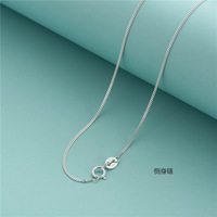 Ensemble de fermoirs italiens en argent sterling 925, fermoir mousqueton, collier chaîne serpent réglable pour pull, bijoux de mode