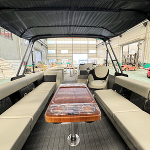 <span class=keywords><strong>Bateau</strong></span> ponton <span class=keywords><strong>de</strong></span> luxe Allhouse en aluminium et <span class=keywords><strong>fibre</strong></span> <span class=keywords><strong>de</strong></span> <span class=keywords><strong>verre</strong></span> avec barbecue et évier pour la pêche en rivière et les loisirs - Product Image 5