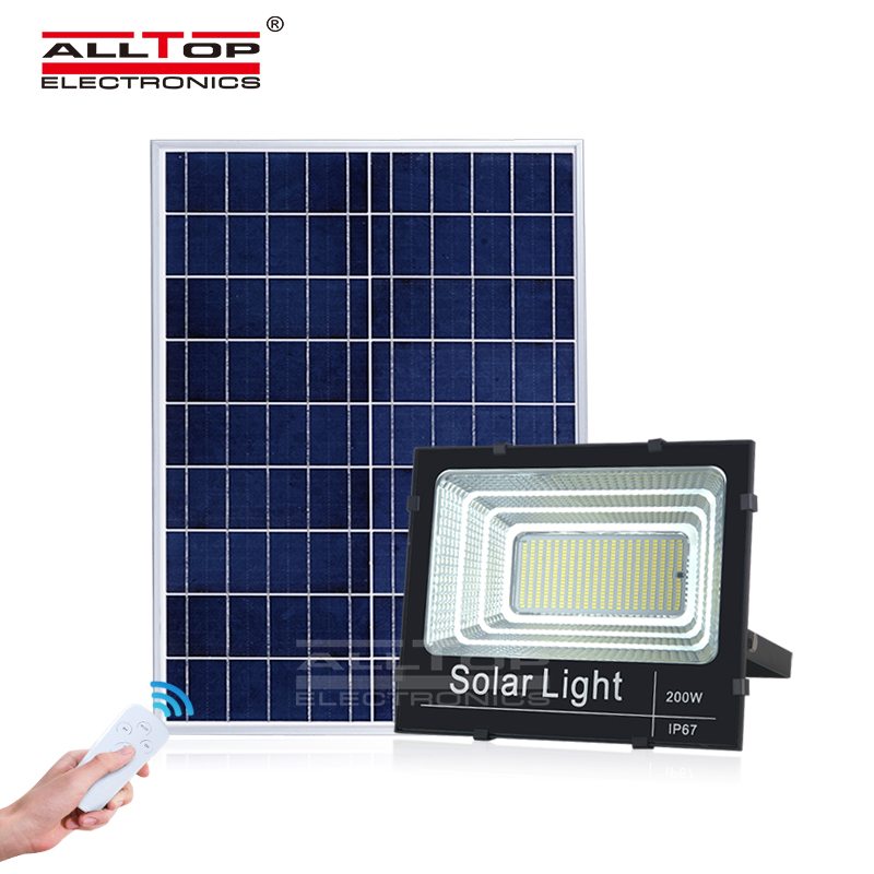 Die Casting Aluminum Power Display Intelligent Remote Control SMD 25 40 60 100 200 300 Watt Led Solar Flood Lamp