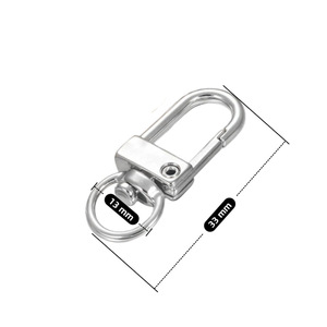 U Shaped <b>Door</b> Latch Zinc Alloy 33 Mm Keychain Hardware Bag Accessory Strong <b>Spring</b> Latch For DIY Handmade Projects - Product Image 1