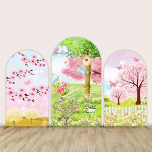 Couverture imprimée personnalisée sur le thème de la <span class=keywords><strong>jungle</strong></span> de conception de dessin animé pour le kit de toile de fond d'arche d'anniversaire - Product Image 6