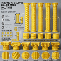 Moule personnalisé en ABS haute résistance pour colonne romaine, coffrage pour balustre en béton, pour décoration extérieure
