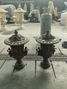 Escultura de Metal Bronce Antigua <span class=keywords><strong>para</strong></span> <span class=keywords><strong>Jardín</strong></span> Exterior, Personalizable y Pulida, Grande, <span class=keywords><strong>para</strong></span> Decoración de Hoteles y Villas - Product Image 4