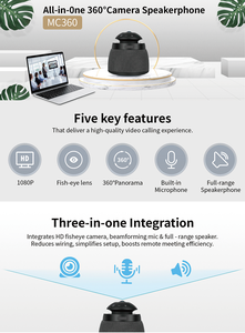 Caméra <span class=keywords><strong>de</strong></span> conférence tout-en-un 360 ° 1080P USB Speakerphone Beamforming Mic 3m Voice Pickup Plug & Play <span class=keywords><strong>Système</strong></span> <span class=keywords><strong>de</strong></span> vidéoconférence - Product Image 4