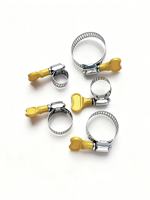 20 pièces de colliers de serrage réglables en acier inoxydable à dégagement rapide pour tuyaux et conduites de gaz