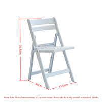 Chaise pliante moderne en plastique avec design ergonomique incurvé, siège pliable robuste en PP pour salle de banquet, mariage, restauration