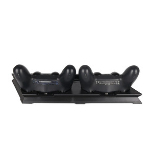 แท่นชาร์จแบบบางเฉียบรุ่นใหม่สำหรับ <span class=keywords><strong>PS4</strong></span> PRO พร้อมพัดลมระบายความร้อนคู่แบบ USB ที่ยึดคอนโทรลเลอร์และแท่นชาร์จ - Product Image 3