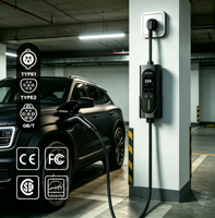 Pengisi Daya EV Portabel Seri Putainen XY Baru TIPE 2 32A 7kW AC 220V yang Dapat Disesuaikan untuk Penggunaan di Rumah