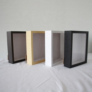 Cadres de boîte à ombre 3D de grande taille 53X53, fabrication chinoise, blanc et noir - Product Image 5