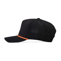 Personnalisé pressé 5 panneaux Gorras Sport Casquette imperméable à l'eau découpé au laser trou Hydro Hat Patch en caoutchouc pour le golf Baseball PVC Casquette TPU