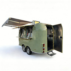 Intelligent Mobile Food <b>Trailer</b> Automatic Service Fast Food Vending Cart - Product Image 1