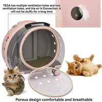 Vente en gros d'usine, chariot à roulettes transparent pour animaux de compagnie, poussette, transporteur pour chien, chat, voyage, utilisation en extérieur
