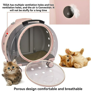 Carrinho de Transporte para Animais de Estimação com Rodas Transparentes, Venda Quente, para Cães e Gatos, Uso ao Ar Livre - Product Image 5