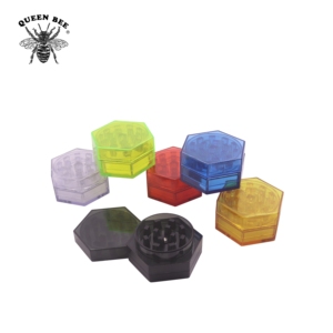 Grinder <span class=keywords><strong>in</strong></span> Plastica Joli di Eccellente Qualità, Grinder per Tabacco ed Erbe a Due Strati, Esagonale Piatto con Logo Personalizzato - Product Image 6