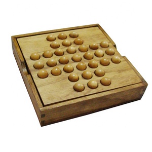 Juego de mesa clásico de madera de bambú, <span class=keywords><strong>solitario</strong></span> - Product Image 6