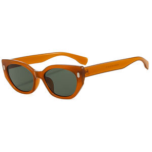 Gafas de <span class=keywords><strong>Sol</strong></span> Modernas para Hombre, <span class=keywords><strong>Lentes</strong></span> con Protección UV400, Logotipo Personalizado, Diseño de Moda Popular, Disponibles en Negro, Blanco, Naranja y Beige, Monturas Hechas de PC - Product Image 4