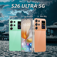 Smartphone S26 Ultra de Alta Gama con Octa Core MTK Dimensity, 5G LTE, Doble SIM, 16+1TB, Inglés, Android 14, Cámara Trasera de 108MP, 144Hz, 2K, Batería de 6000mAh