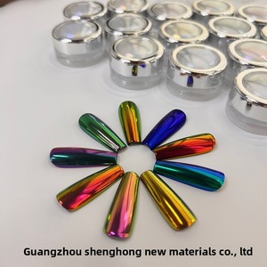 Shenghong 3D นีออนแสง<span class=keywords><strong>จันทร์</strong></span>แวววาวสูงใหม่ล่าสุดหรูหราเล็บฝรั่งเศสเล็บผงวิเศษแวววาวพิเศษโพลาไรซ์ละเอียดอ่อนออโรร่า HT-S - Product Image 3