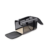 Sac de transport pliable et respirant pour chat avec fermeture éclair, pour chiots et chatons, avec bandoulière