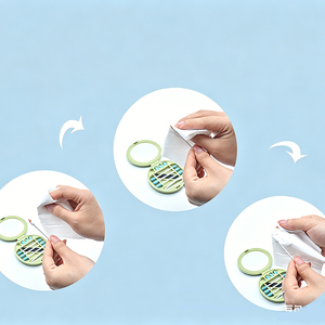 Ensemble de bâtonnets de coton en silicone réutilisables et étanches pour voyage, avec support, couvercle et miroir, pour soins personnels et maquillage - Product Image 5