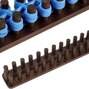 Wooden <b>Weaving</b> <b>Loom</b> Handmade DIY Tapestry Board Solid Wood Desktop Crafting Tool For Scarf Blanket Making - Product Image 5