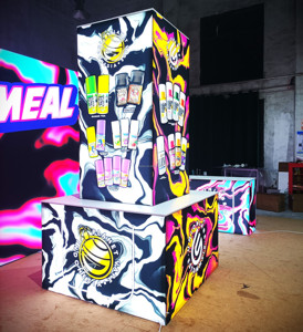 10*10 Fuß Custom Printed Messestand Tragbarer hintergrund beleuchteter Hintergrund LED-Messestand mit Licht hintergrund - Product Image 4