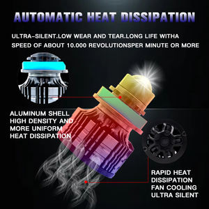 Lente LED faro láser 9005 9006 H7 H11 faro LED súper brillante blanco amarillo verde limón lente proyector coche luces LED - Product Image 5