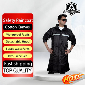 Gilet de sécurité réfléchissant haute visibilité ANSI Classe 2, imperméable, à capuche, pour hommes et femmes, vêtements de travail fluorescents, vêtements de protection - Product Image 1