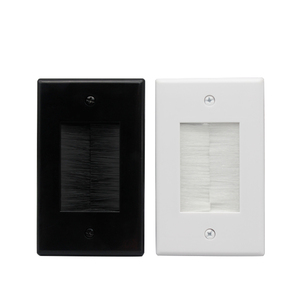 Wall Plate Plastic Wall Plate 1 Gang Brush Wall Plate Plastic Wall Plate