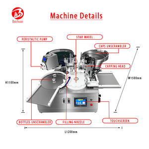 Machine de Remplissage de Flacon de Parfum <span class=keywords><strong>Gloss</strong></span> à Lèvres Huile Essentielle Mascara Flacon de Crème Bouteille de Parfum Pâte Machine de Remplissage - Product Image 3