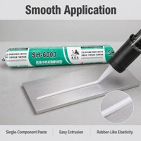 Scellant silicone neutre haute performance SH-6000 résistant aux intempéries pour l'étanchéité des murs-rideaux et des fenêtres, format durable en pochette