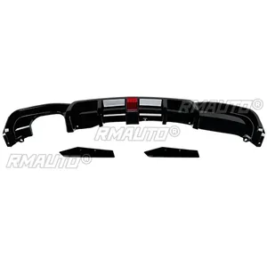 ชุดแต่ง BMW F30 ปี 2012-2019 ชุดแต่งกันชนหลังสีดำเงาพร้อมไฟ สไตล์ MP สปอยเลอร์ สปลิตเตอร์ อุปกรณ์ตกแต่งรถยนต์ - Product Image 6