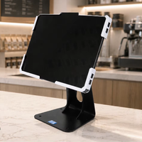 Support de tablette de sécurité pour point de vente avec rotation à 360° °   Support rotatif en métal pour iPad 10-13 pouces pour comptoir de vente au détail PS-521