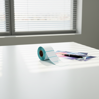 Etiquetas Cuadradas Tri-resistentes de 30*30 mm, 1000 Etiquetas/Rollo, Papel Térmico, Etiqueta Adhesiva Térmica, Papel para Impresión de Códigos de Barras