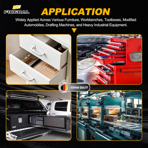 Ficgoal 3-Fold Push to Open Drawer <strong>Slides</strong> <strong>Heavy</strong>-<strong>Duty</strong> <strong>Slide</strong> <strong>Rails</strong> for Apartment Furniture Manufacturers - Product Image 5